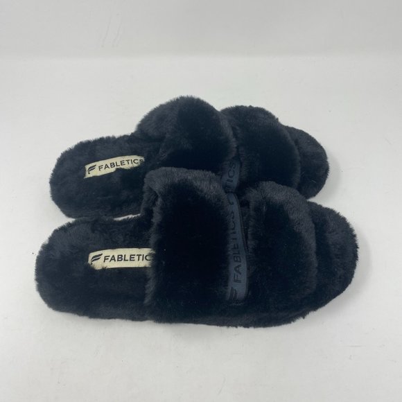 Fabletics Snug Strap Slipper Fuzzy Women Size 8 - Picture 2 of 13
